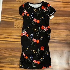 Maternity Fitted Floral Dress L Old Navy